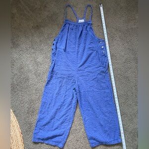 Urban Outfitters Blue Cotton Overalls